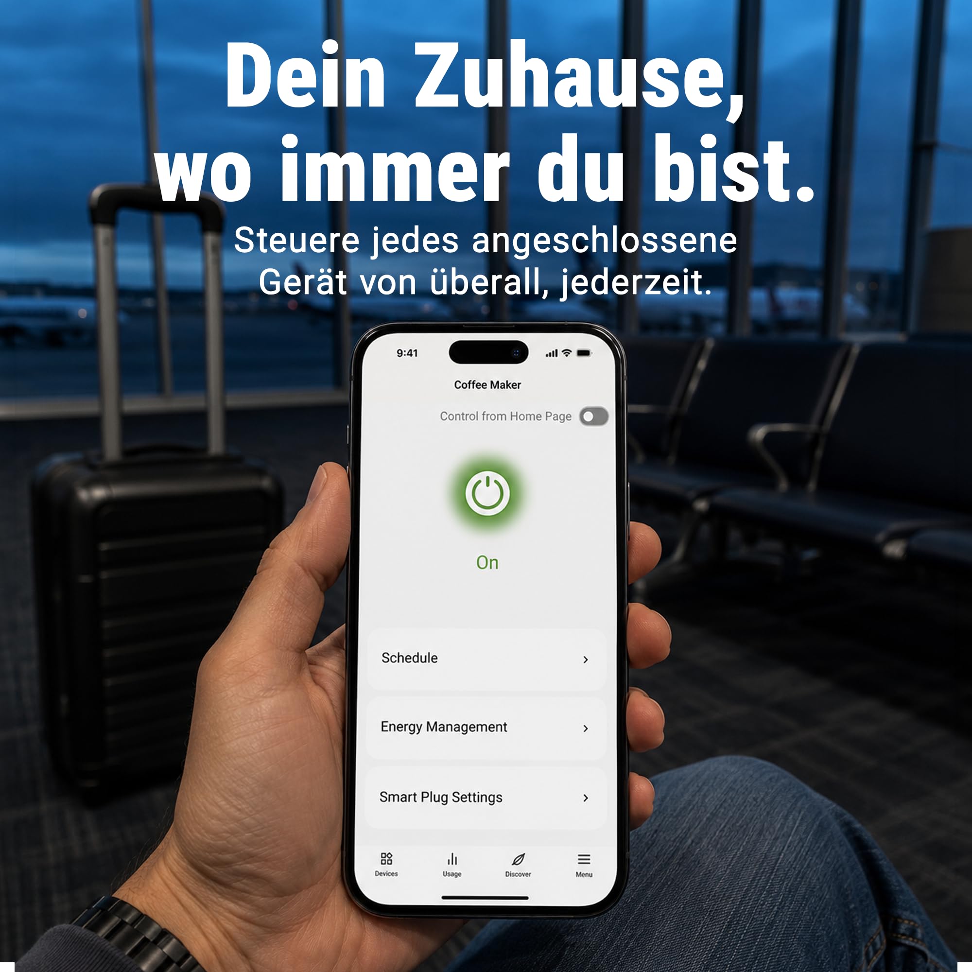 Emporia Intelligente Steckdose mit Energiemessung – WLAN-Stecker kompatibel mit Alexa und Google Home, 15A, mit Timer, App-Steuerung, Zeitplänen, Nur 2,4GHz WLAN (4er-Pack)