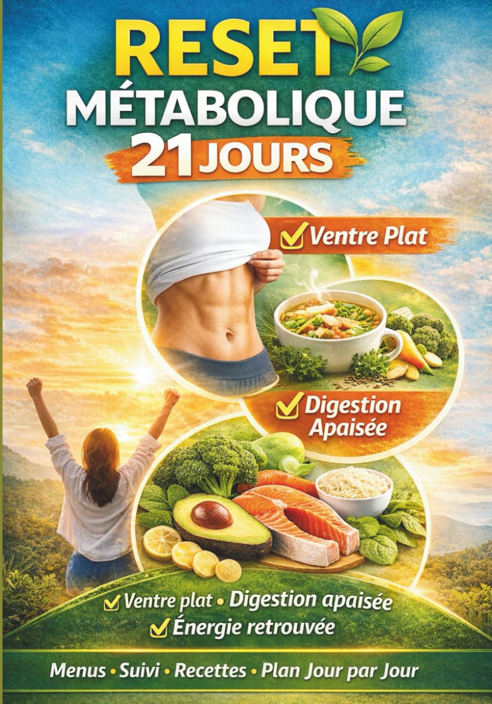 RESET MÉTABOLIQUE : 21 Jours de Recettes Faciles pour Brûler les Graisses: 100 Recettes Saines et Rapides : Votre Guide Complet pour Transformer Votre Corps en 3 semaines (Nutri-Équilibre)