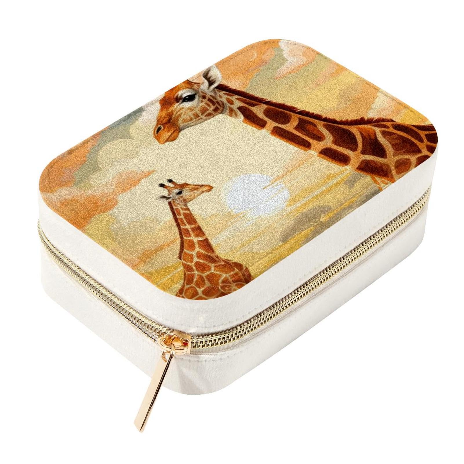 Boîte de rangement motif girafe pour ne plus emmêler vos bracelets et colliers