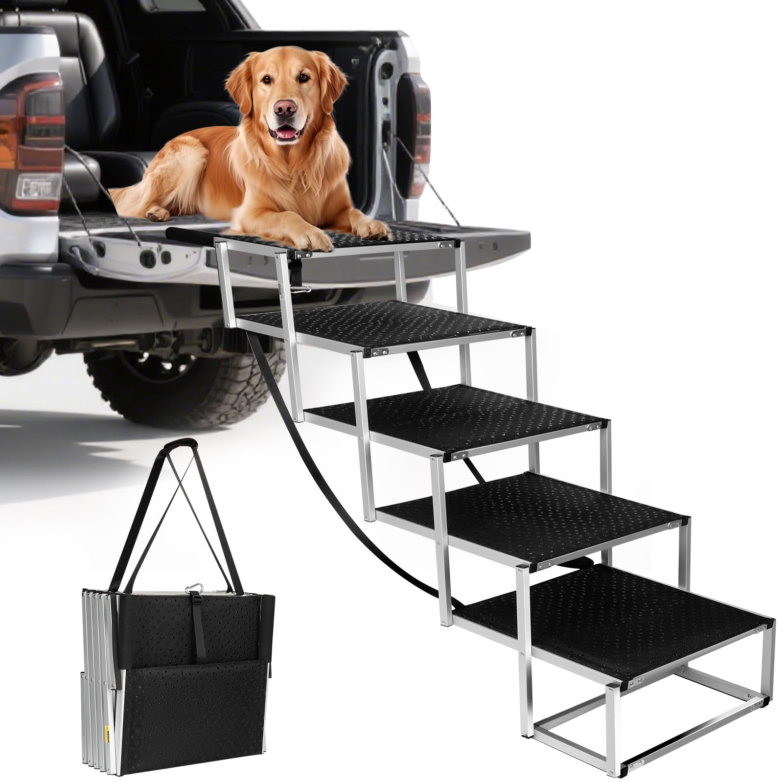 DeerGym 43 Inch Extra Tall Dog Stairs