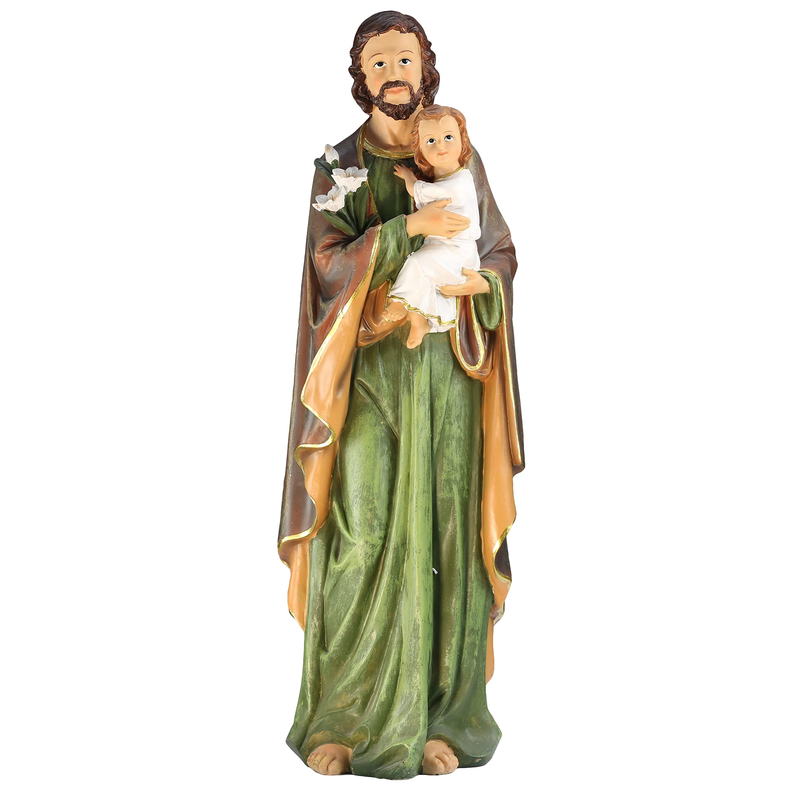 Palais Du Rosaire Saint Joseph Resin Statue 60 Cm - Statue Of Saints - Christian Worship In