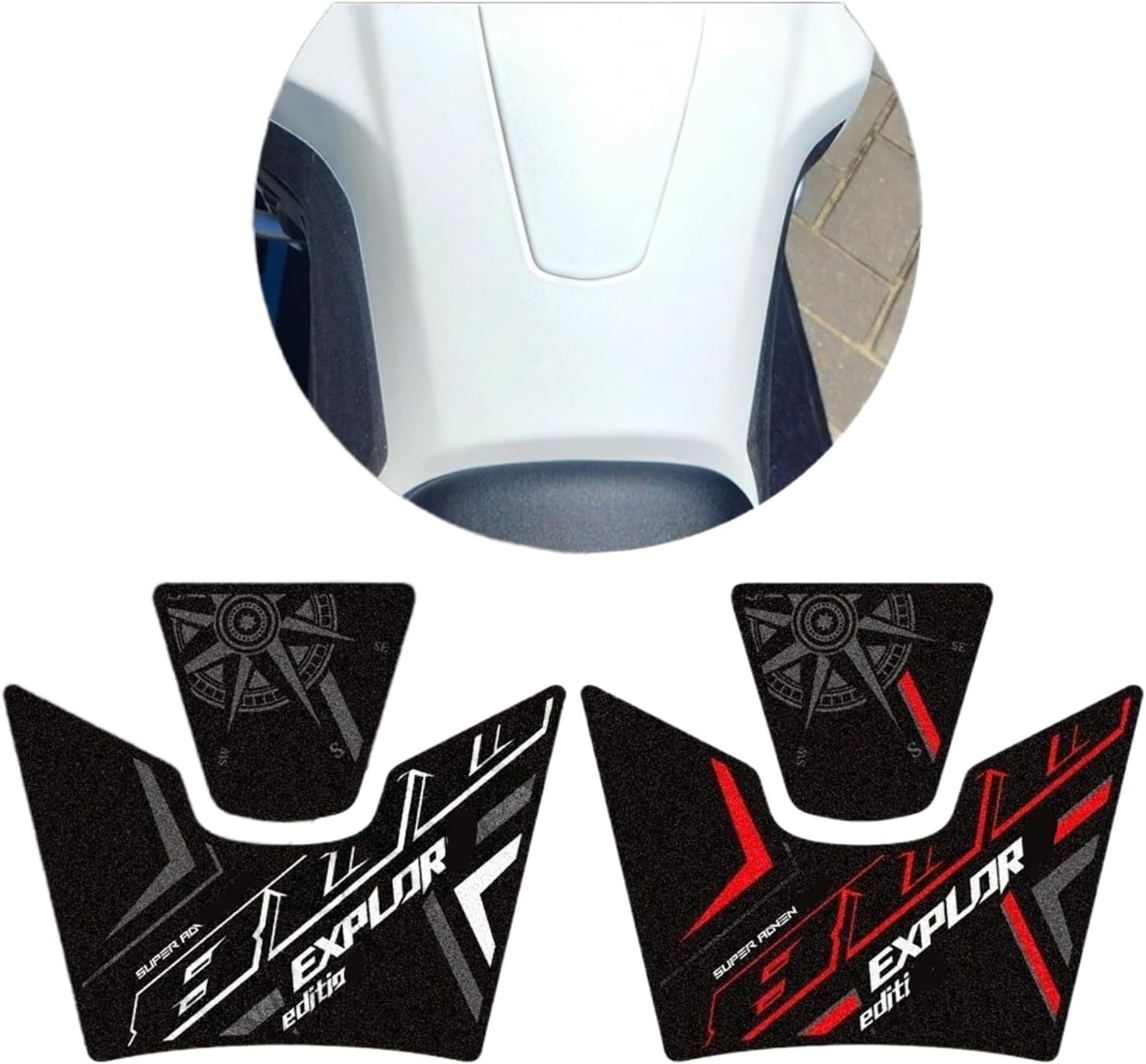 Motorcycle Tank Sticker for Kove 800X Touring GT Motorcycle Tank Pad Side Grips Gas Fuel Oil Knee Protector Frosted Stickers Decals.