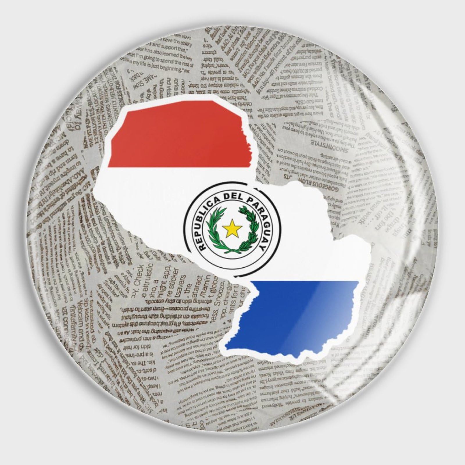 Aimants de cuisine en verre motif drapeau de la campagne pour tableau blanc - x4