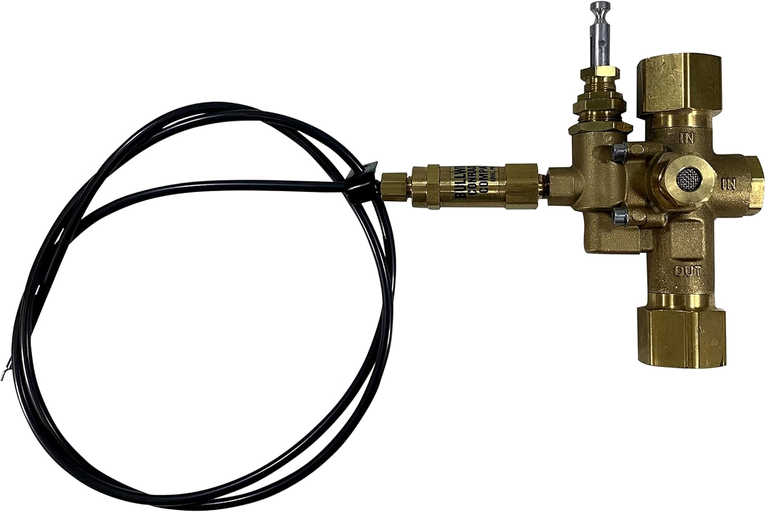 3/4" Female NPT Inlet/Outlet, Unloader Pilot Check Valve, plus Throttle Control Cable for 6.5HP MAX Gas air Compressors (140-175 PSI, Valve ONLY, Throttle Control Cable NOT Included)