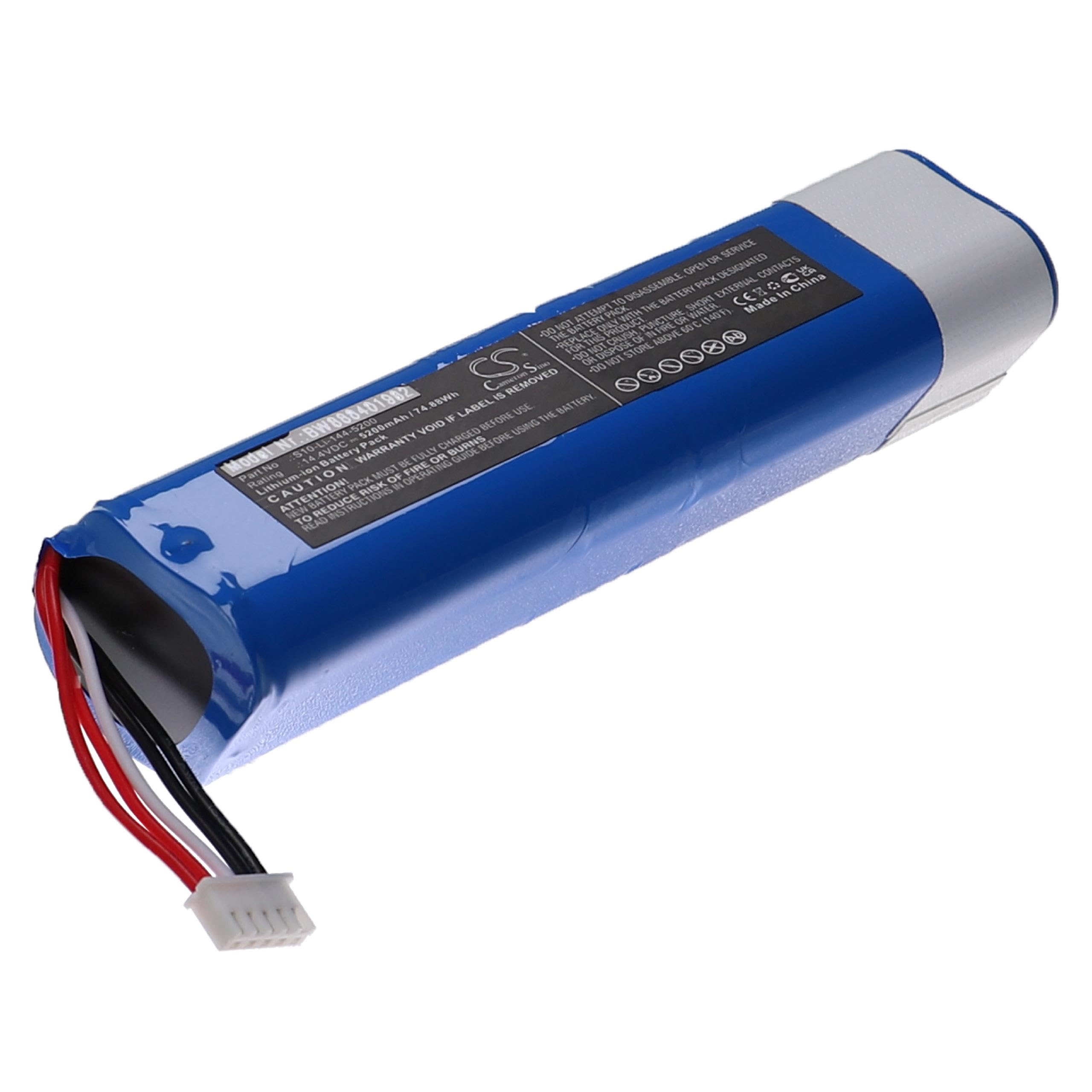 Vhbw Batteria Sostituisce Ecovacs S01 LI 148 2600, S09 LI 148 3200 Per Aspirapolvere Home Cleaner 3400mah 144v Li Ion 41316049