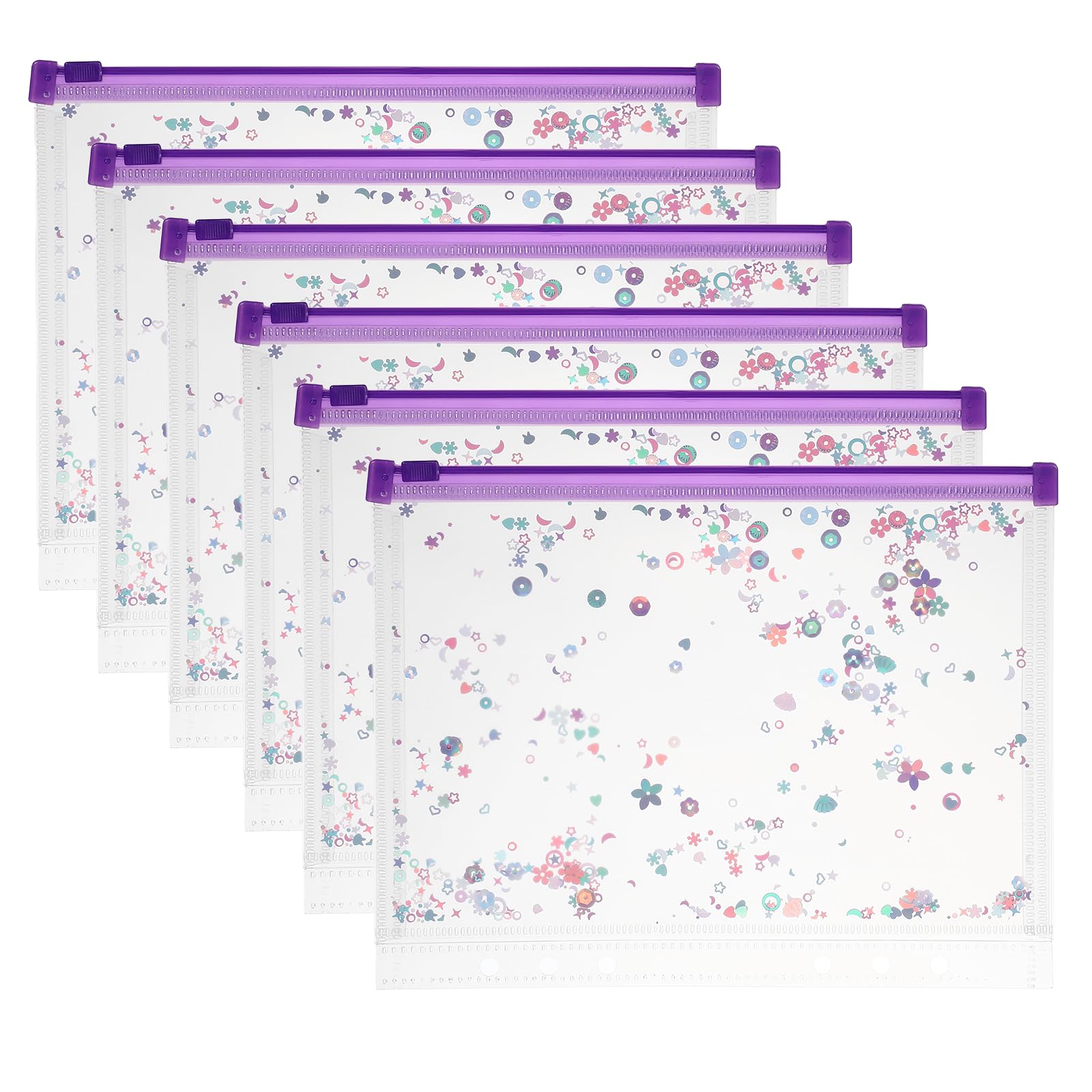Pochettes de classeur 9 x 7 transparentes pour planificateur et organisation créative