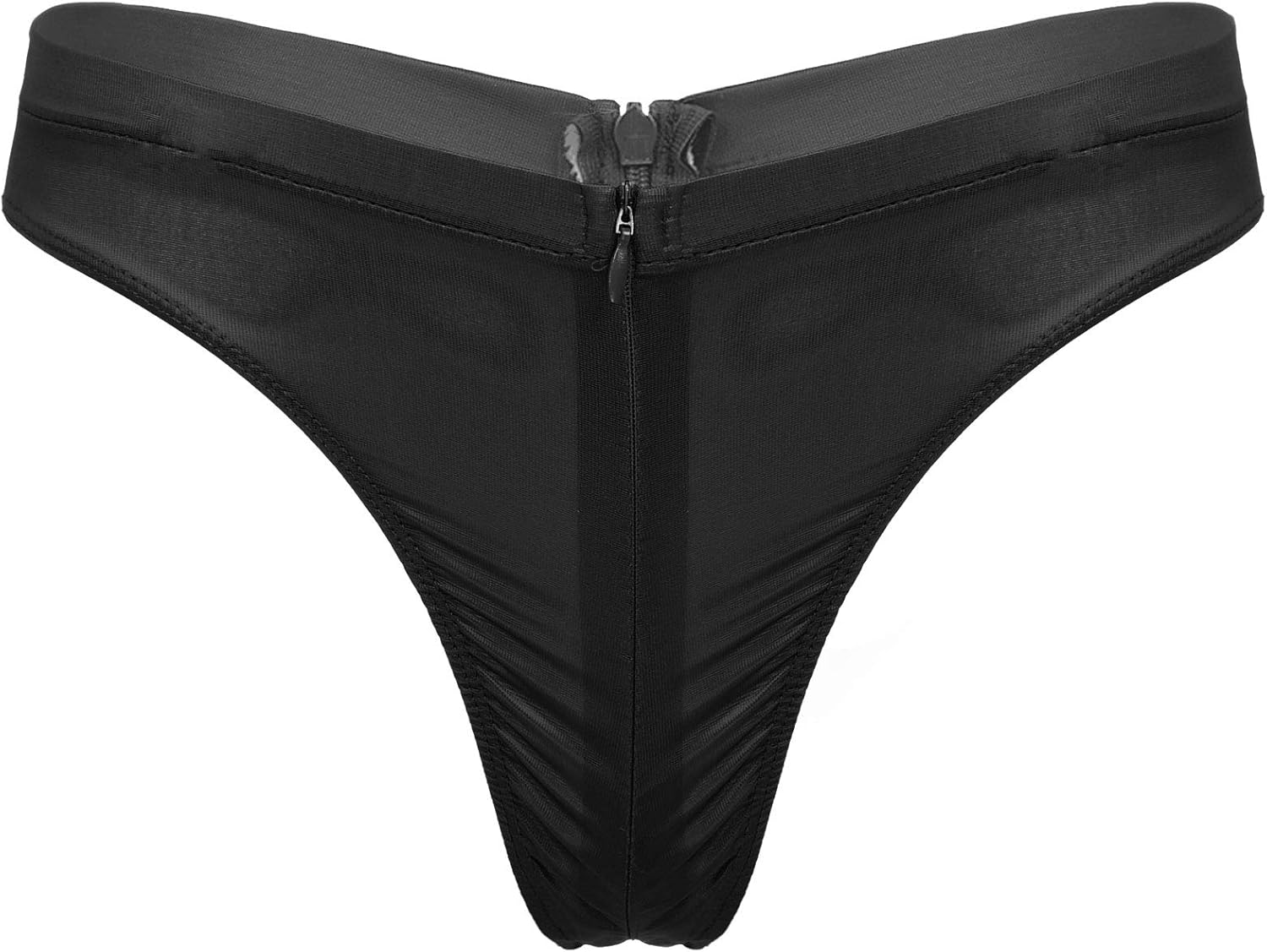 iixpin Women's Zipper Crotch Panties Low Rise Hipster Underwear