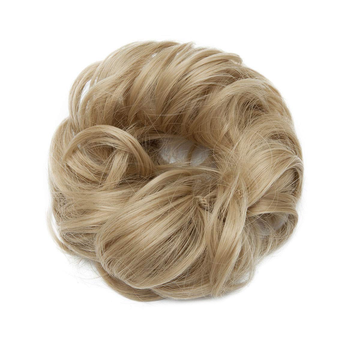 Rich Choices gruba treska do włosów z gumką, doczepiane włosy, warkocz, scrunchie, do zagęszczania włosów, akcesoria do włosów, kolor popielaty blond