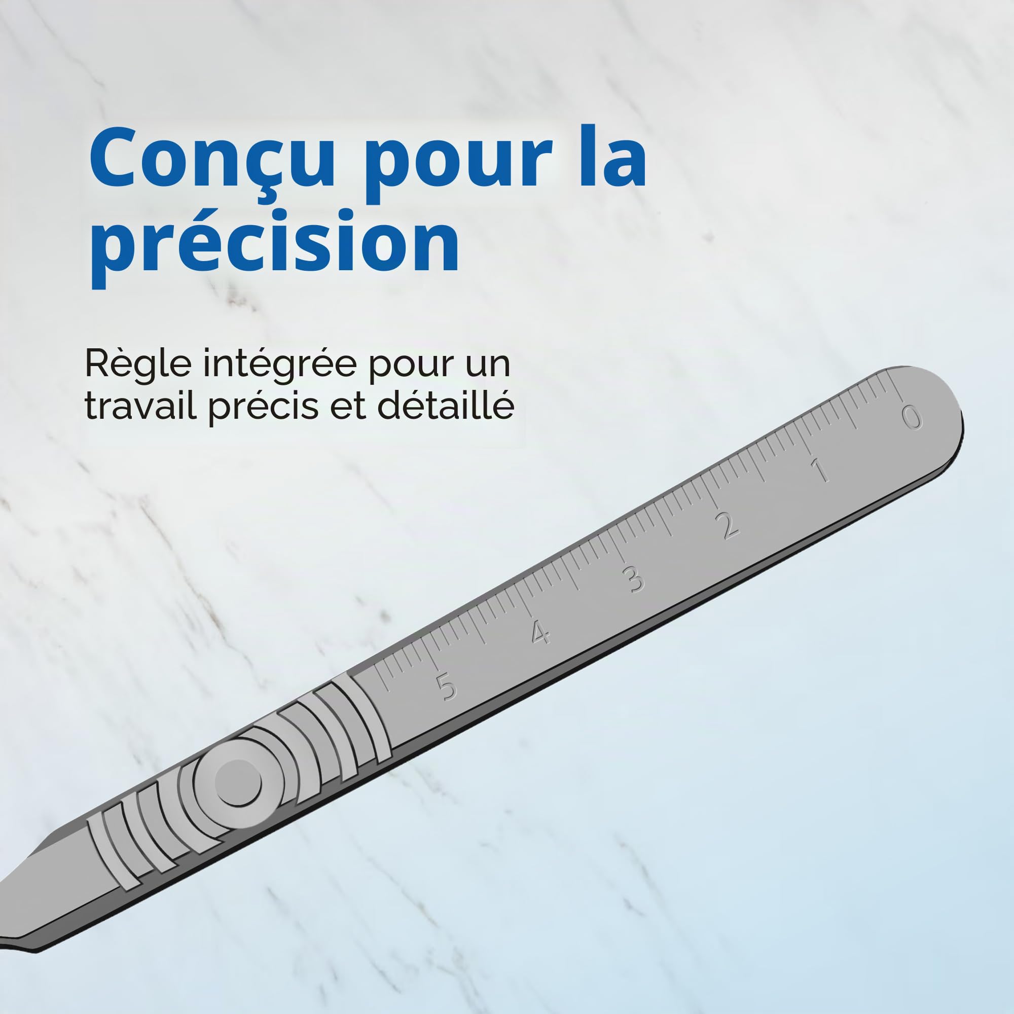Swann Morton Numéro 4 Poignée de scalpel en acier inoxydable Numéro 4