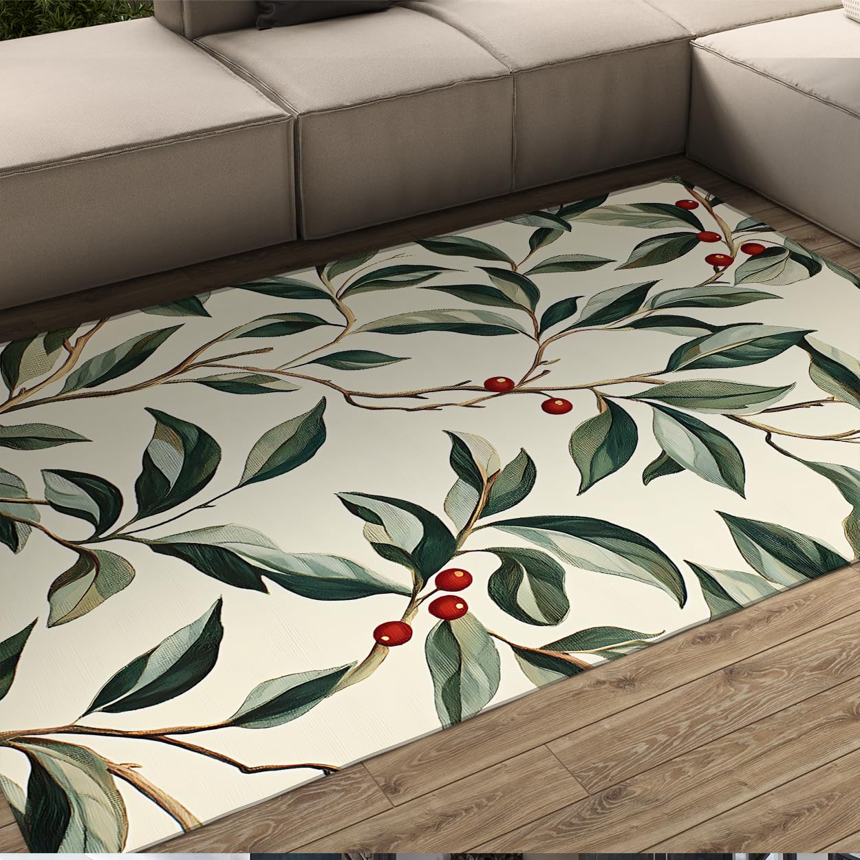 Tapis à poils bas pour salon et cuisine style rétro chic