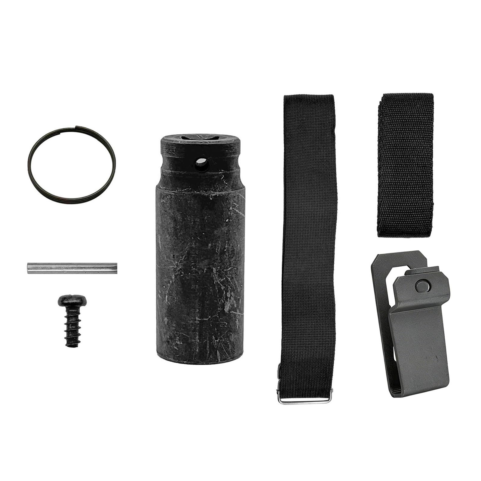 Kaccde Black Complete 6 Piece Impacts Wrenches Attachment Set Including Hook Straps And Sleeve Retainer Pin Technician Equipment Permanent Power Tool Parts