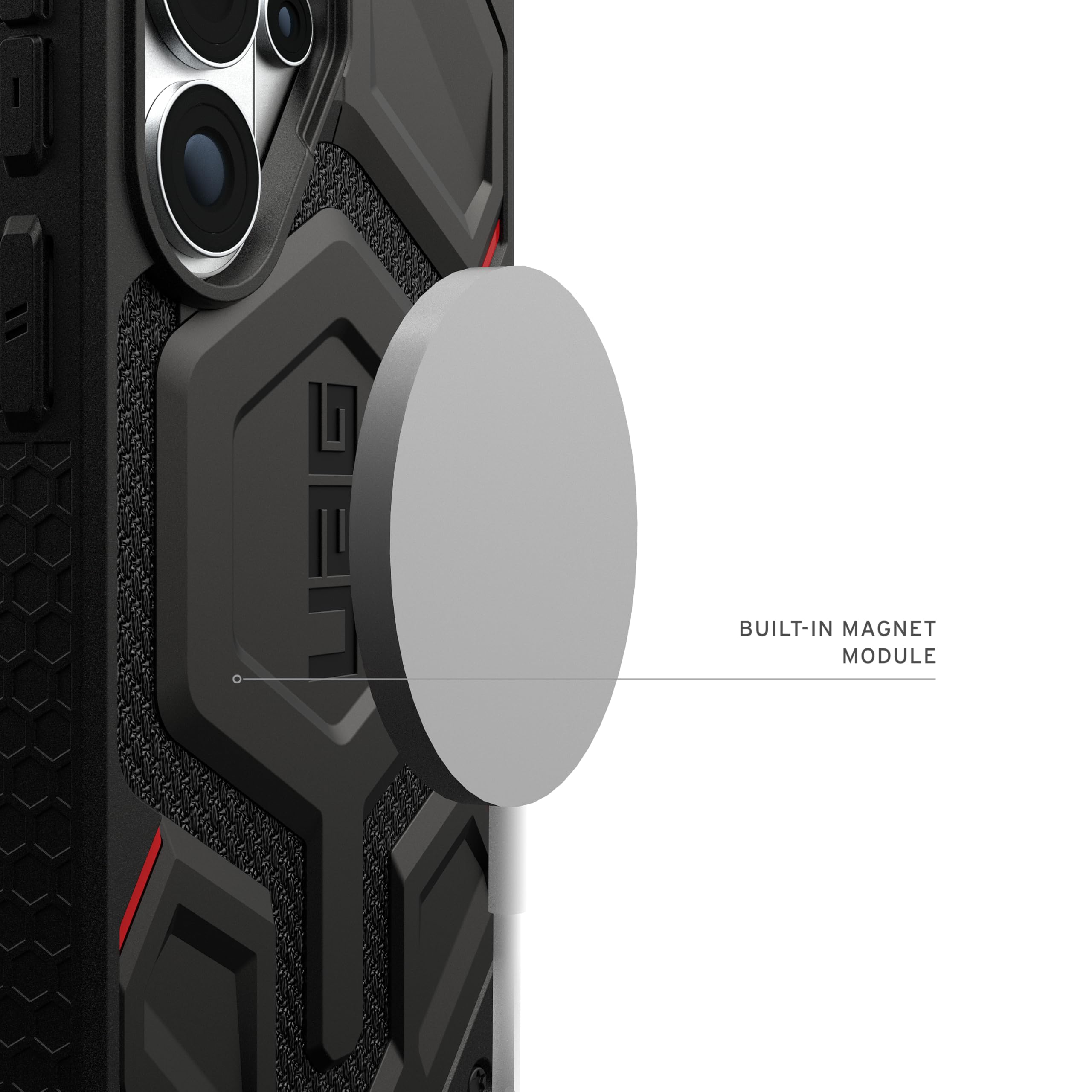 Urban Armor Gear Monarch Pro Case Samsung Galaxy S26 Ultra Custodia (Anello magnetico, Designed for Samsung certificatoe, Recharge sans fil compatible, 6m protectione) kevlar nero