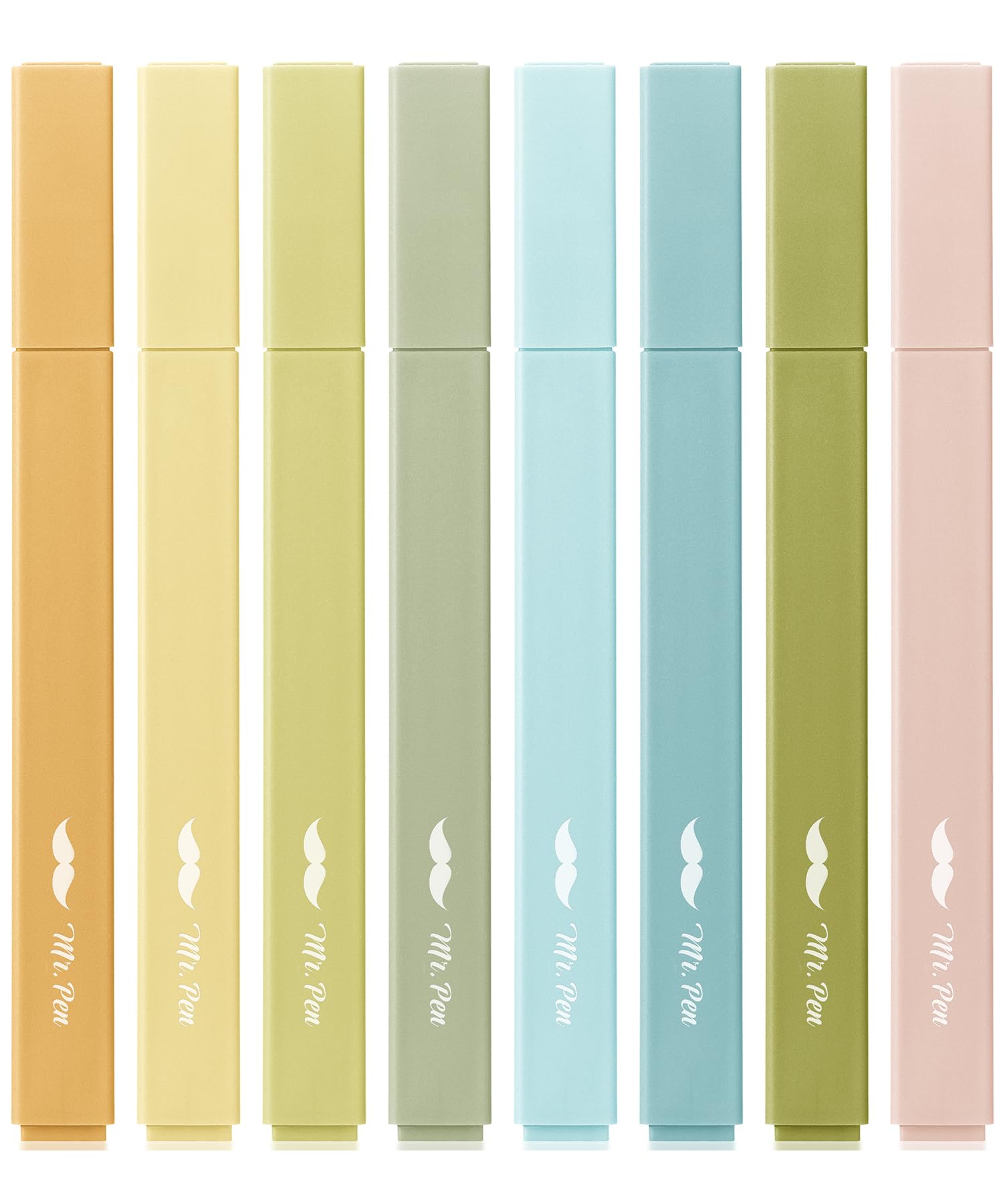 Mr. Pen- Aesthetic Highlighters No Bleed, 8 Pack, Assorted Colors | Chisel Tip, Cute Highlighters Assorted Colors for Journaling, Highlighting, Underlining, Fast Dry, Back to School Supplies