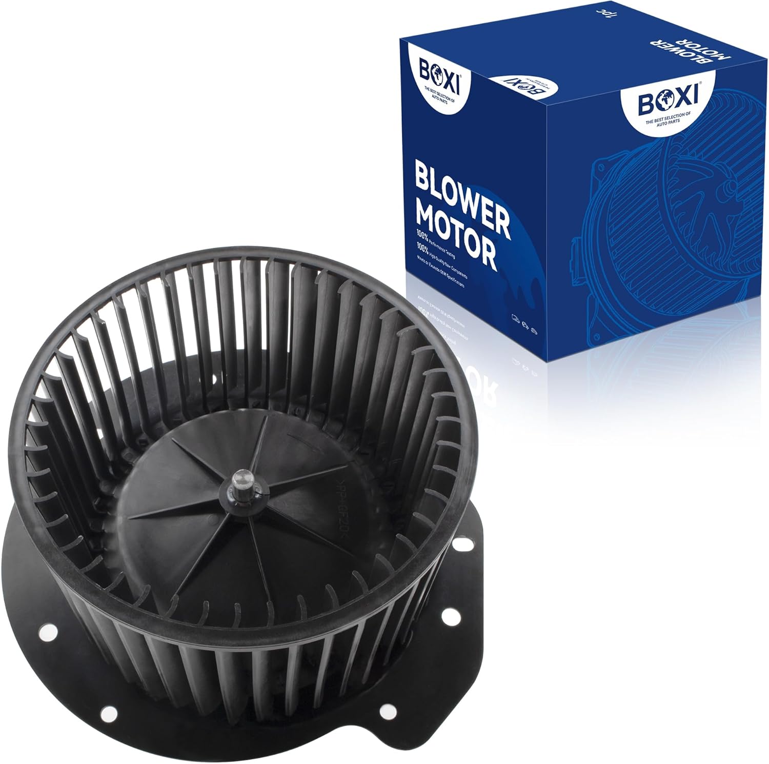 BOXI Heater Blower Motor w/Fan for Ford Bronco F-150 F-250 F-350 1987-1996 / for Ford F Super Duty 1988-1997 / for Ford F-450 Super Duty 1997 | Replaces #F2TZ 18527 A, FOTZ 18504A