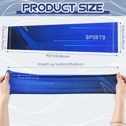 Miniatura 3 de Newcotte 4 pares de mangas de protección solar UV para brazos, manga deportiva de enfriamiento antideslizante, calentadores de brazos de seda de