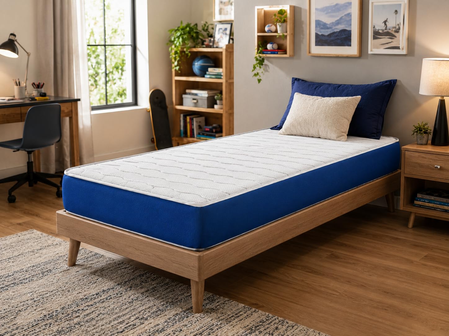 DORMISSIMO Colchon de Espuma Orion Confort 80X180, Altura 14 cm. Reversible, Adaptable y Transpirable.
