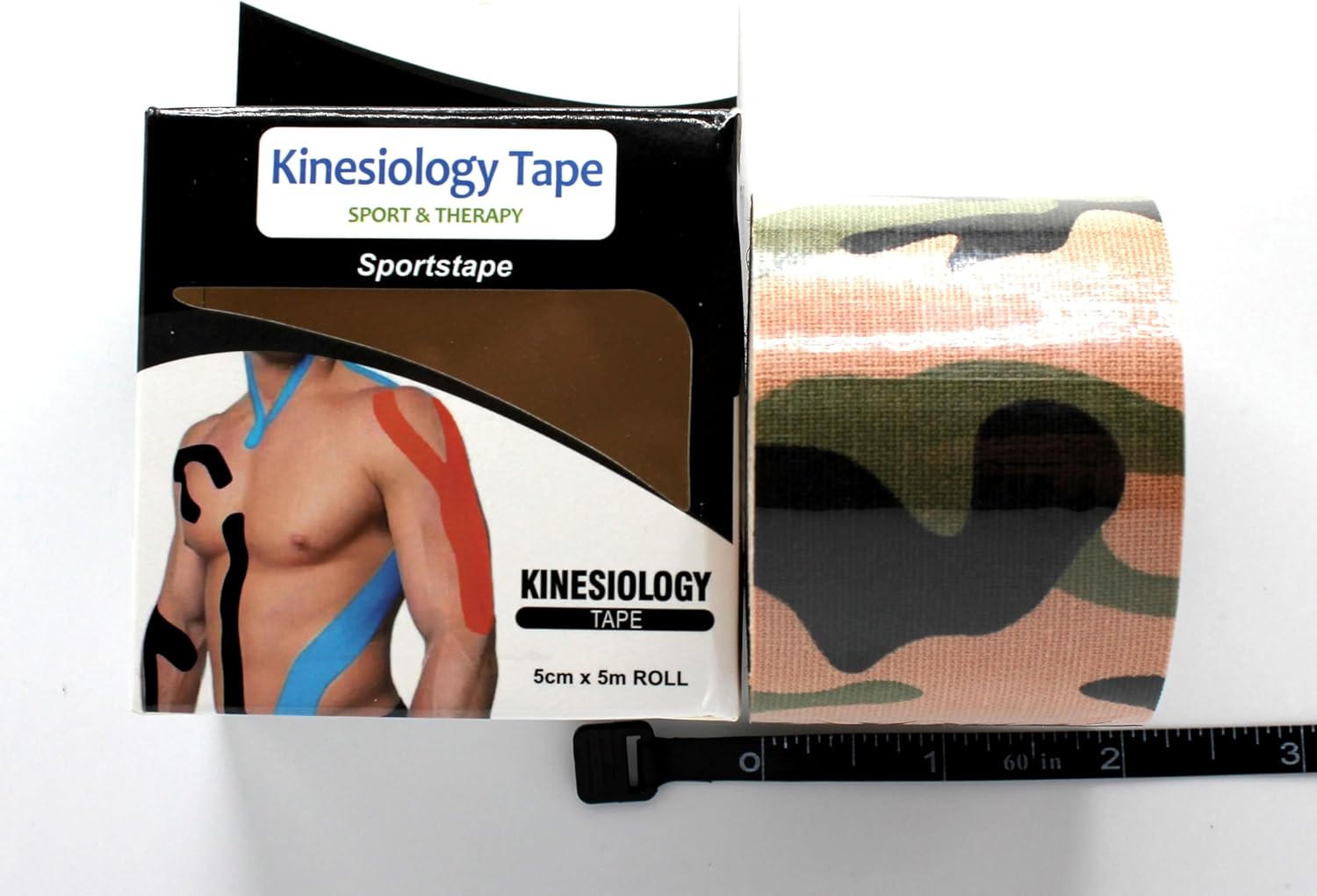 3-Pack, Waterproof Kinesiology Tape 2" x 16.4' for Pain Relief & Muscle Support - Latex-Free Athletic & Therapy Tape