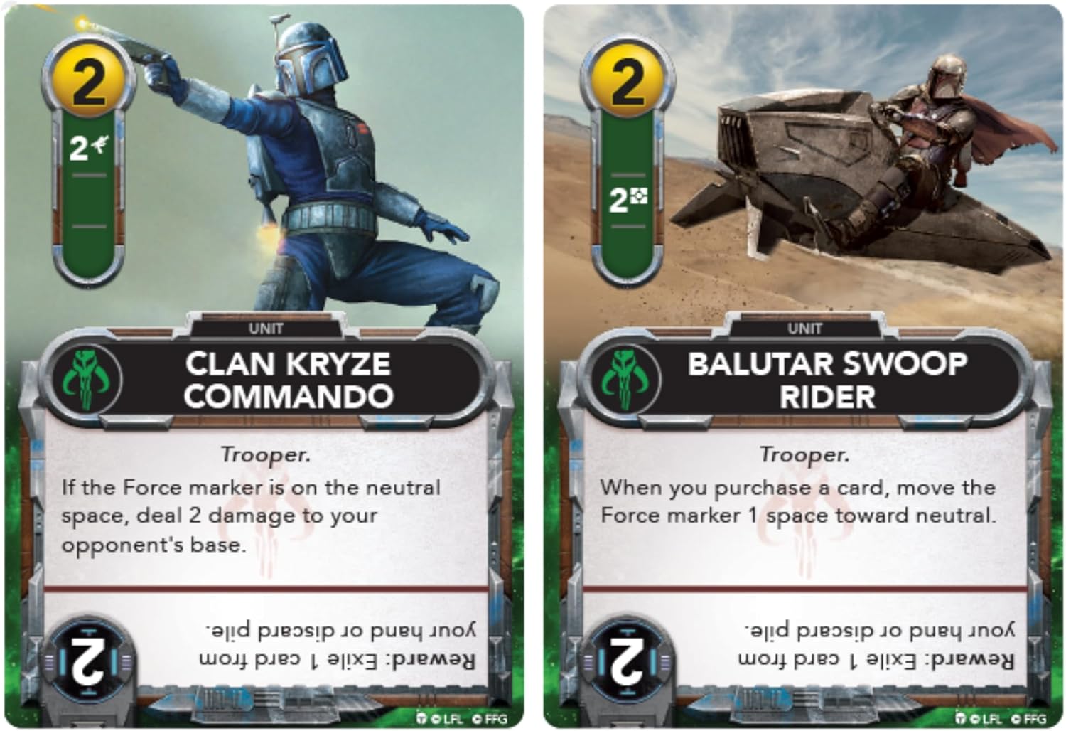 Asmodee Star Wars: The Deckbuilding Game: Mandalorian Faction Pack - Play as The Mandalorian, Bounty Hunters & Troopers, Strategy Game for Kids & Adults, Ages 12+, 2 Players, 30 Minute Playtime