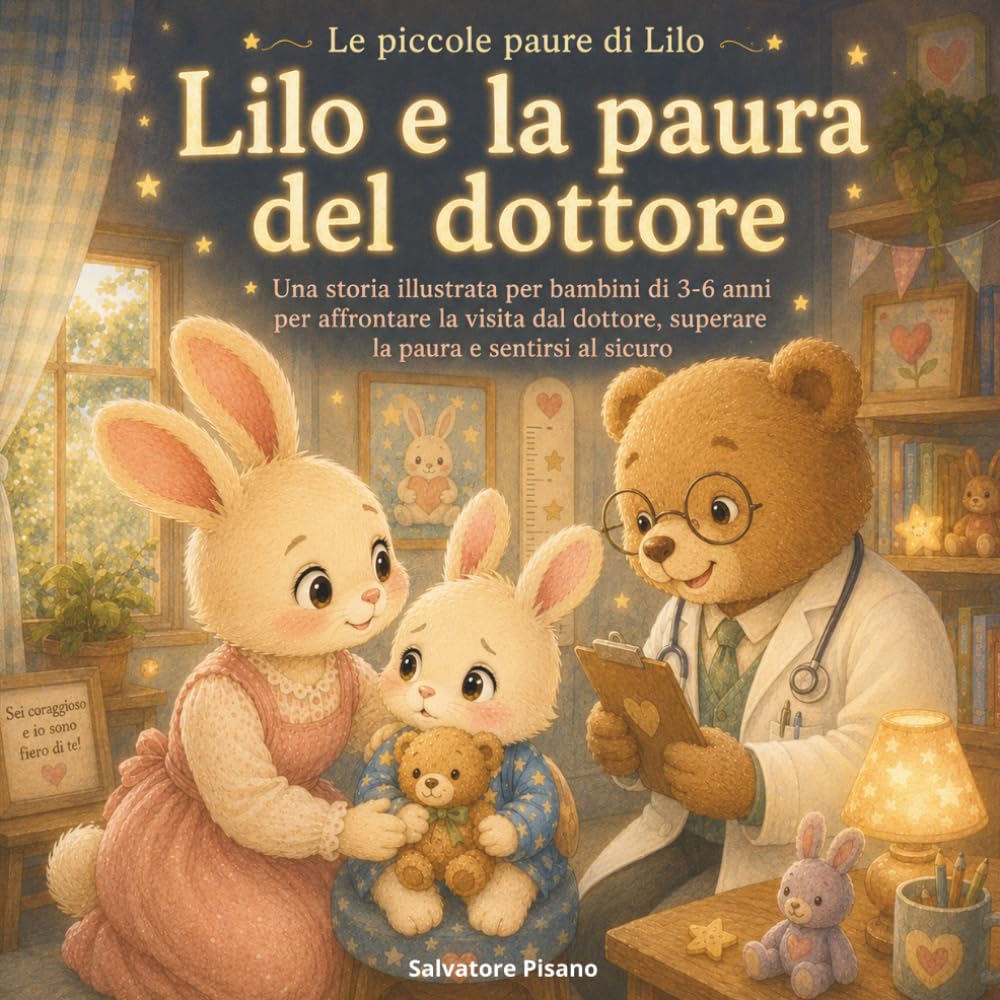 Lilo e la paura del dottore: Una storia illustrata per bambini di 3-6 anni per affrontare la visita dal dottore, superare la paura e sentirsi al sicuro (Le piccole paure di Lilo)