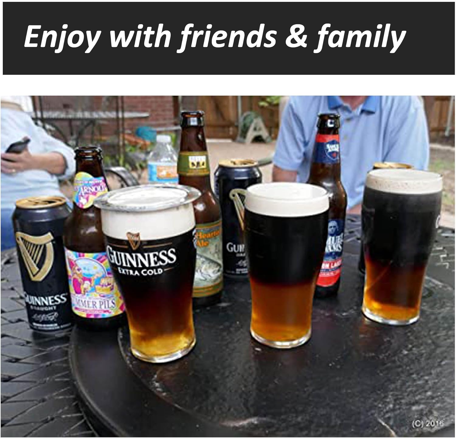 The Perfect Black and Tan Beer Layering Tool - 3 Pack - Bartender/Bar Accessory for Layered Beer Cocktails