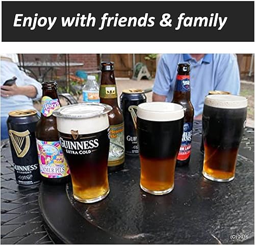 Miniatura 6 de La herramienta perfecta de capas de cerveza negra y tostada - Accesorio de camarero para cócteles de cerveza en capas (acero inoxidable PVD dorado)