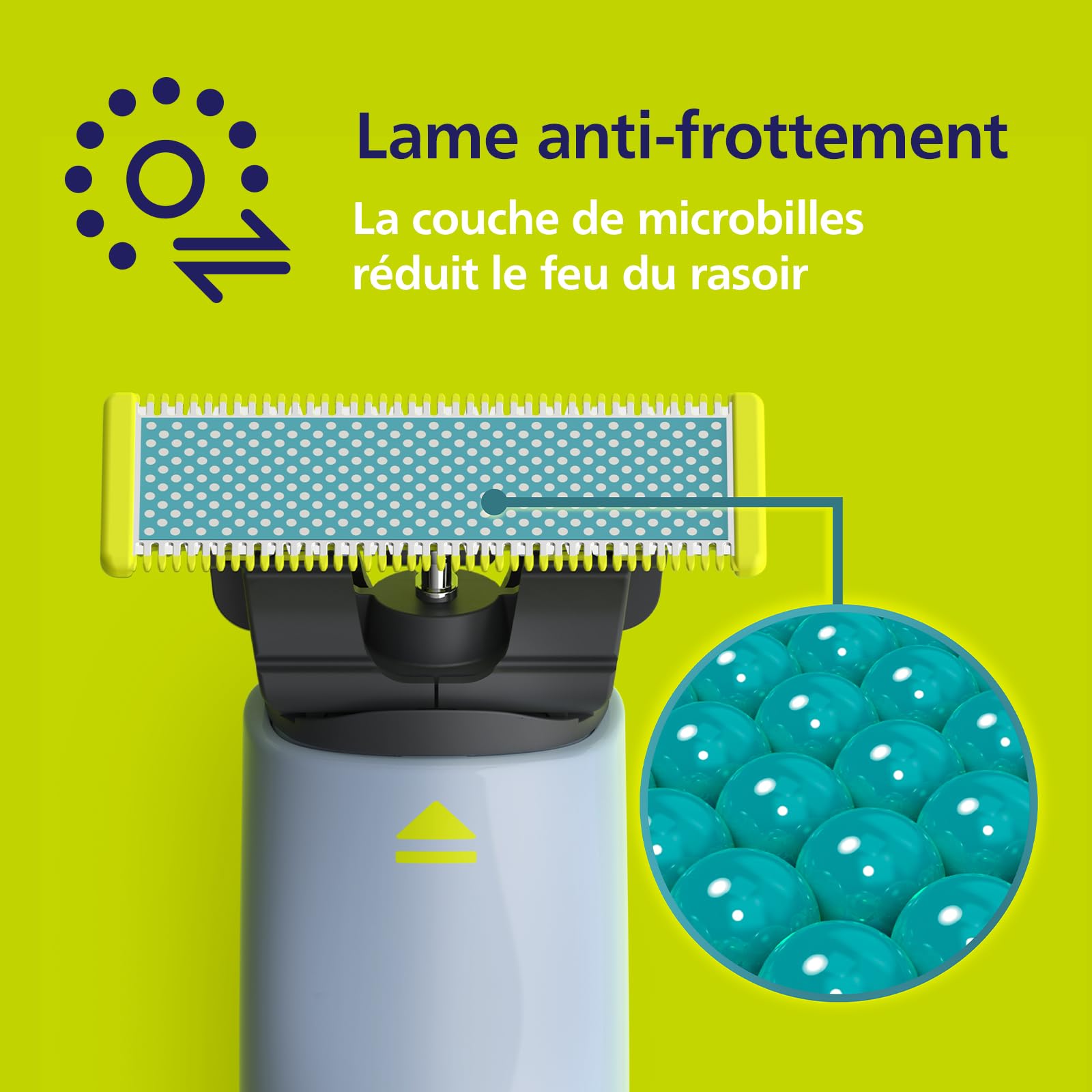 Philips OneBlade First Shave, Authentique système de rasage électrique hybride pour adolescents, modèle QP1324/30
