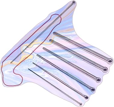 Stainless Steel Sounding Fitness Rod, Smooth Extra Long Shaft for Mens Special Training -D49CCUS02 4mmB
