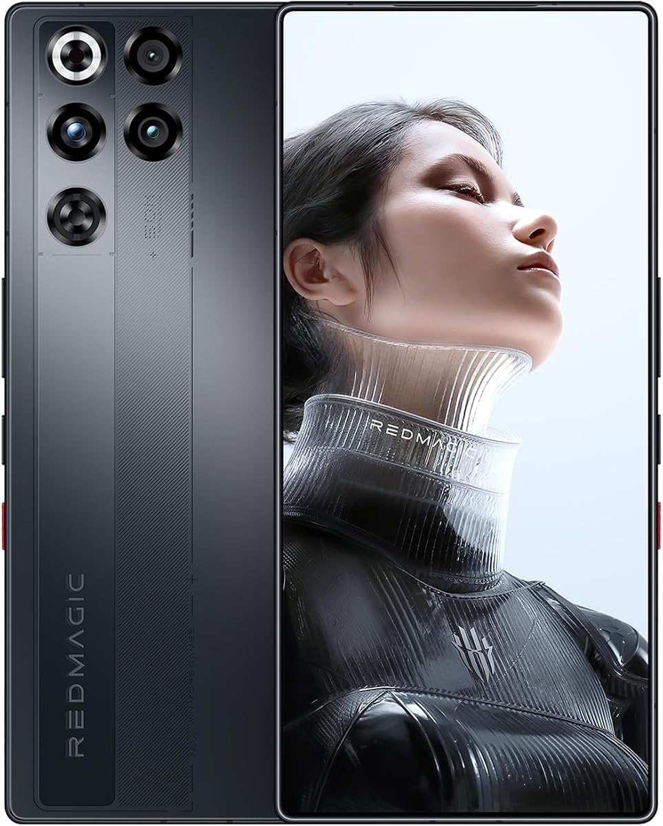 REDMAGIC 11 Pro 144Hz Gaming Handy, 5G Android Smartphone, 12GB RAM+256GB ROM, Snapdragon 8 Elite Gen 5, 6.85" 1.5K Full Bildschirm Gaming Telefon, 50MP Kamera, 80W Ladegerät, Schwarz