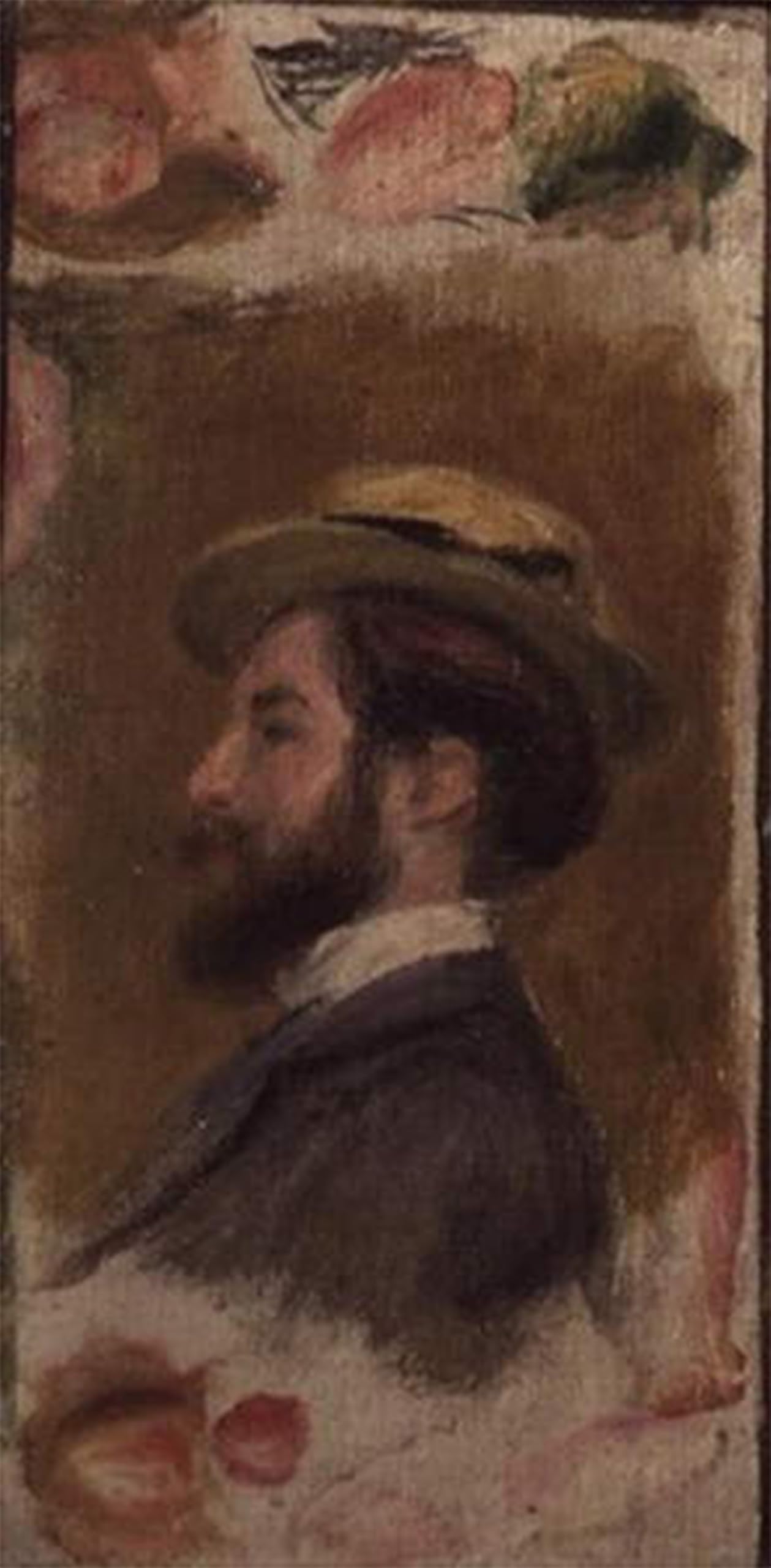 ARTXLXXBN Famous Painting Canvas Artwork Graffiti Print Portrait of Monsieur Clapisson by Pierre Auguste Renoir Portrait Canvas Image for Home Decor 60x90cm