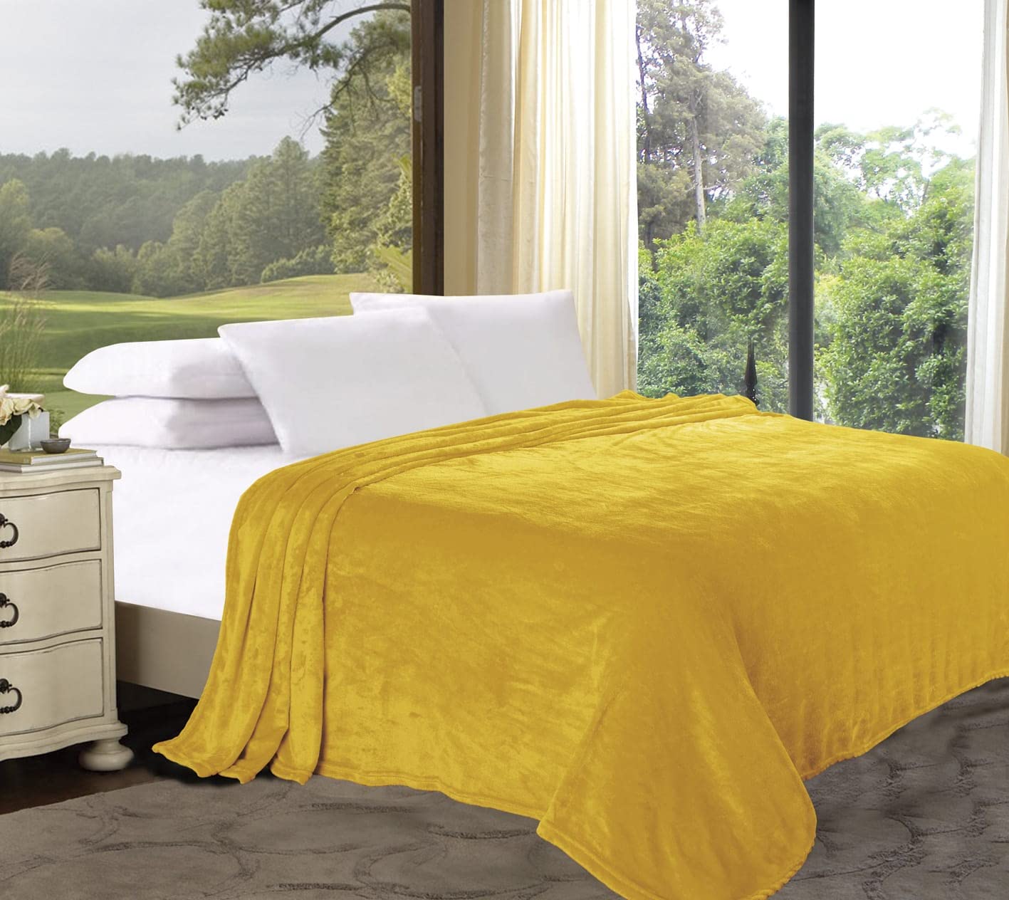 Buy Al DONNA Fleece Plush Blanket - 300GSM Blanket fennel fleece