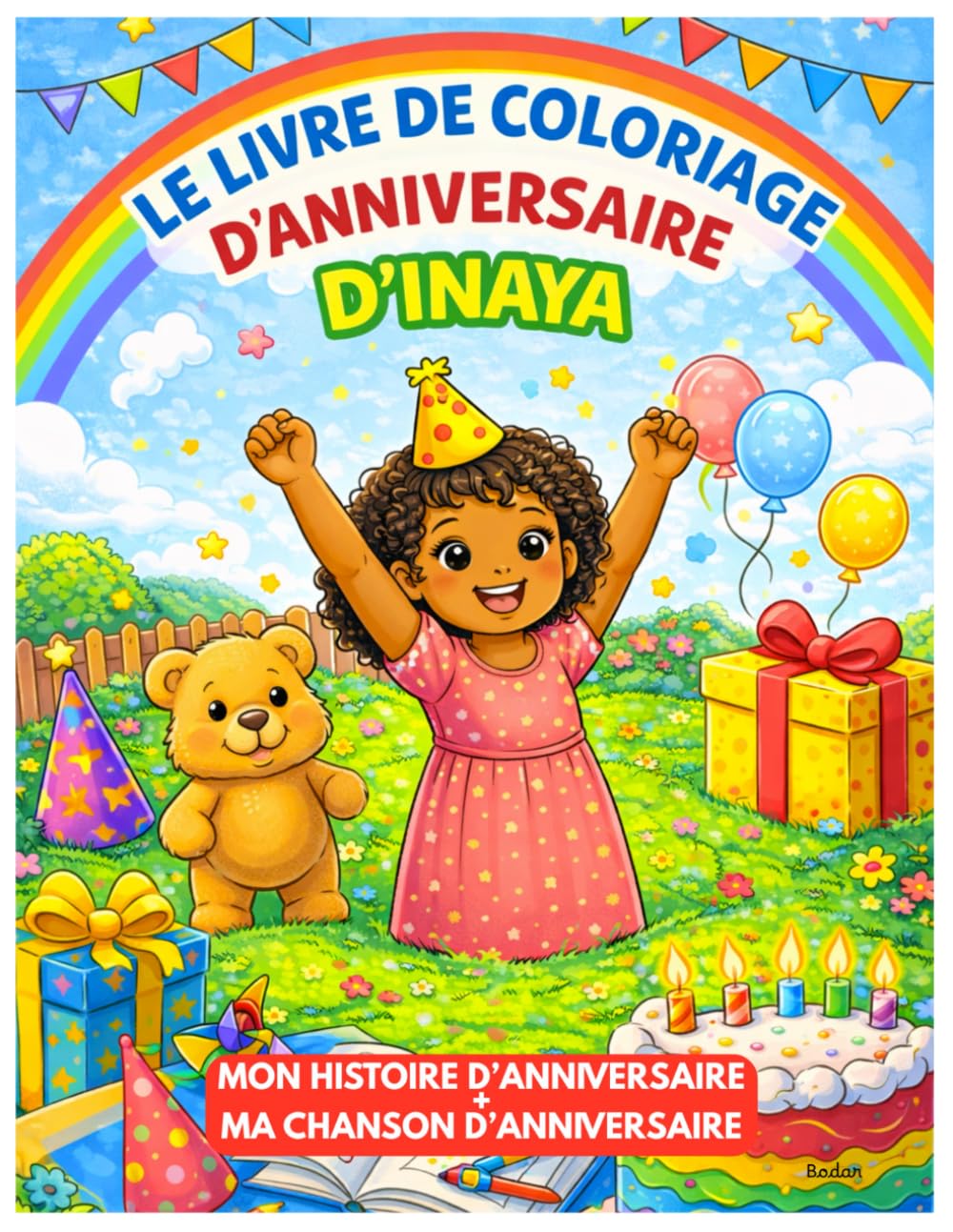 LE LIVRE DE COLORIAGE D'ANNIVERSAIRE DE INAYA