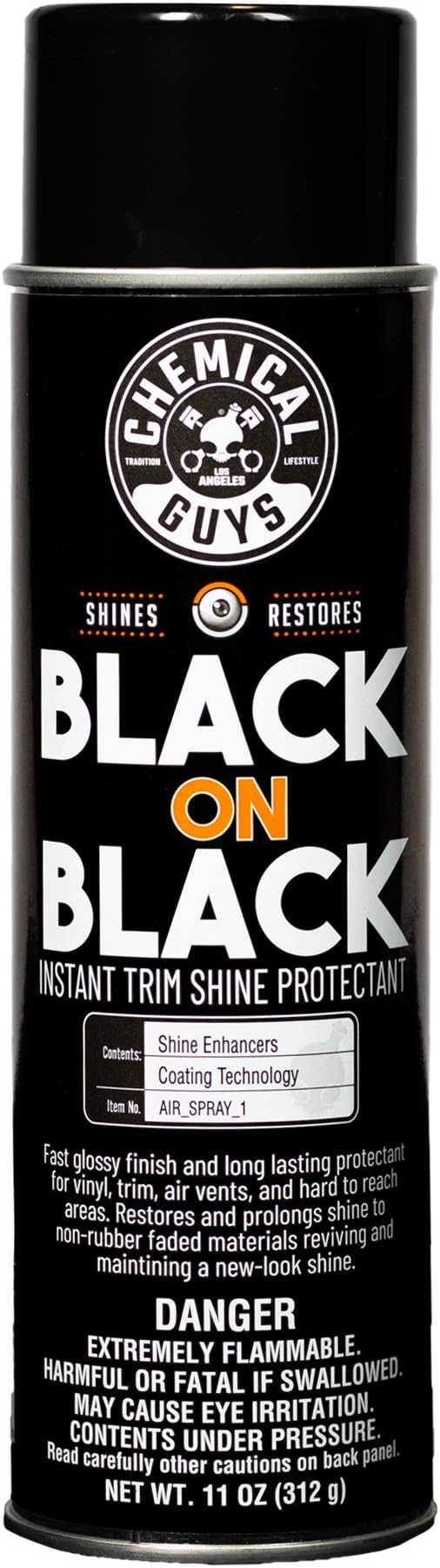 AIR_SPRAY_1 Instant Shine Interior and Exterior Spray Dressing, Black