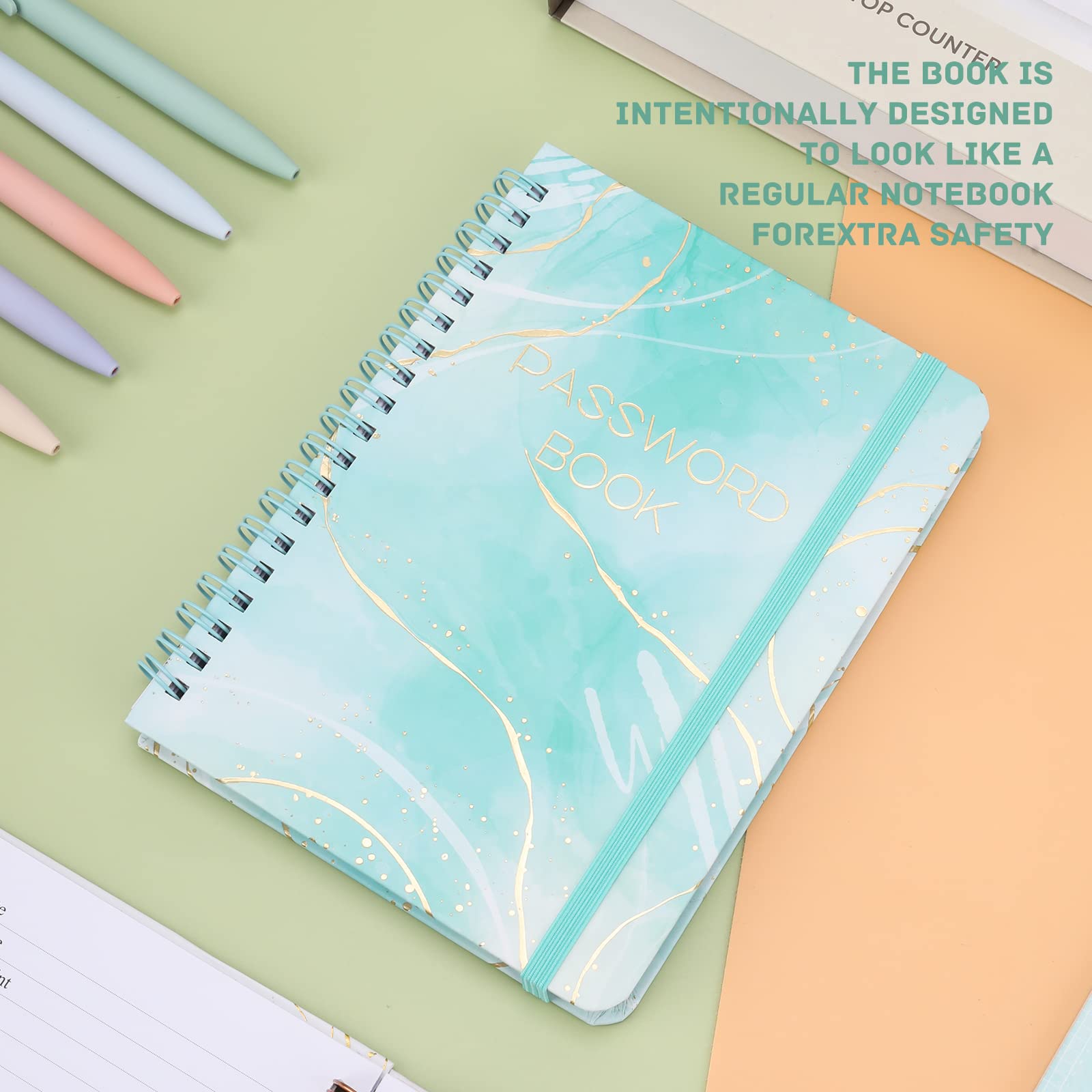 Beau Carnet De Mots De Passe Avec Onglets Alphabétiques – Parfait Pour Les Personnes âgées