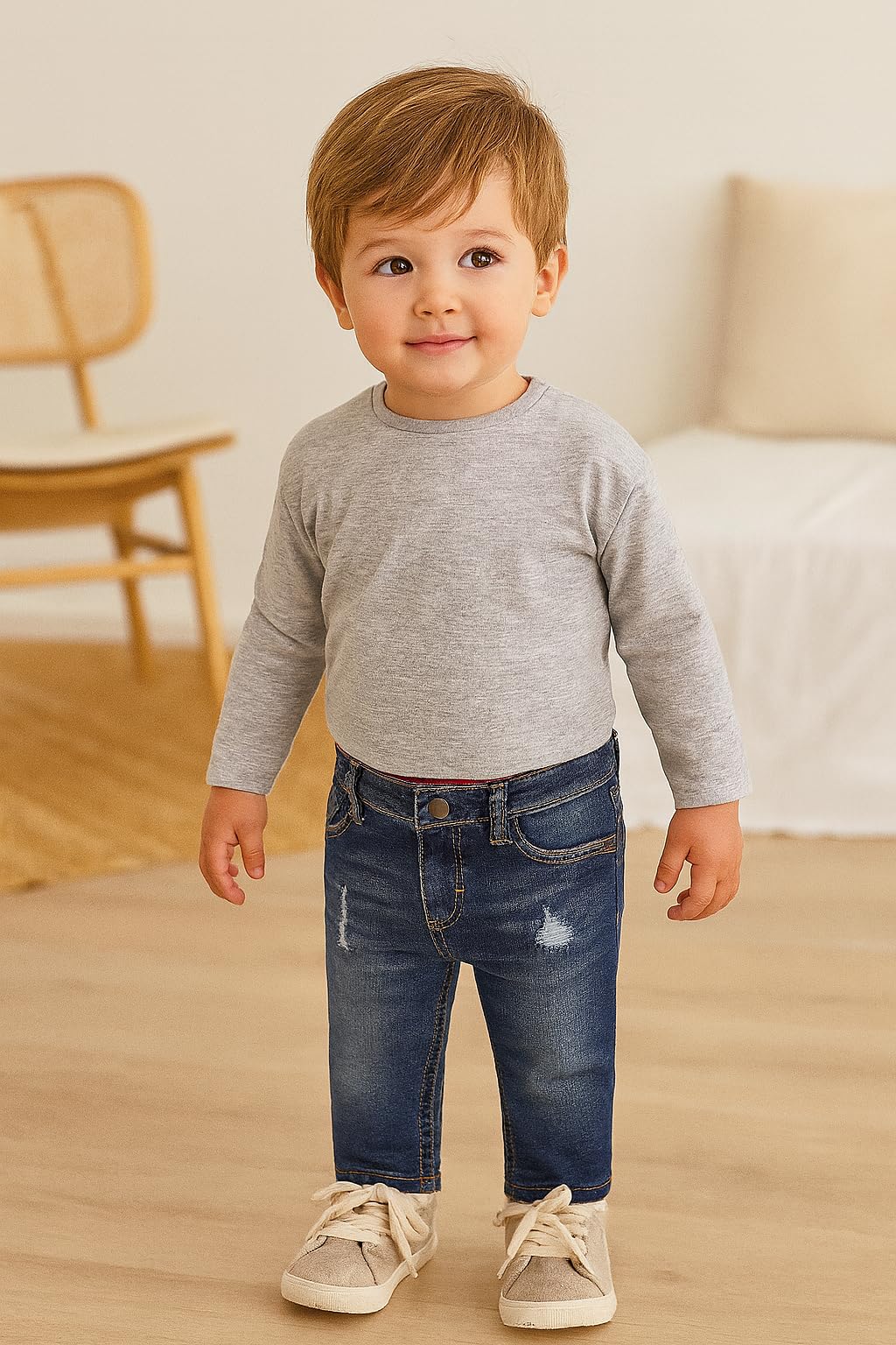 Mayoral Pantaloni Neonato 6-24 Mesi – Jogger, Felpati, Cargo e Jeans Elastici – Comodi per Asilo, Casa e Passeggio