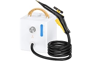 Lambow Steam Cleaner - Handheld Steamer for Cleaning Bathroom, Kitchen, Car, Furniture, and Grout