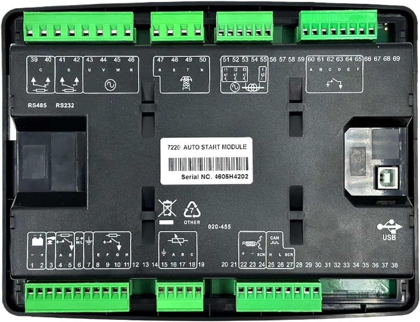 DSE7220 Replacement Generator Set Controller Control Screen Self Start Control Module DSE 7220