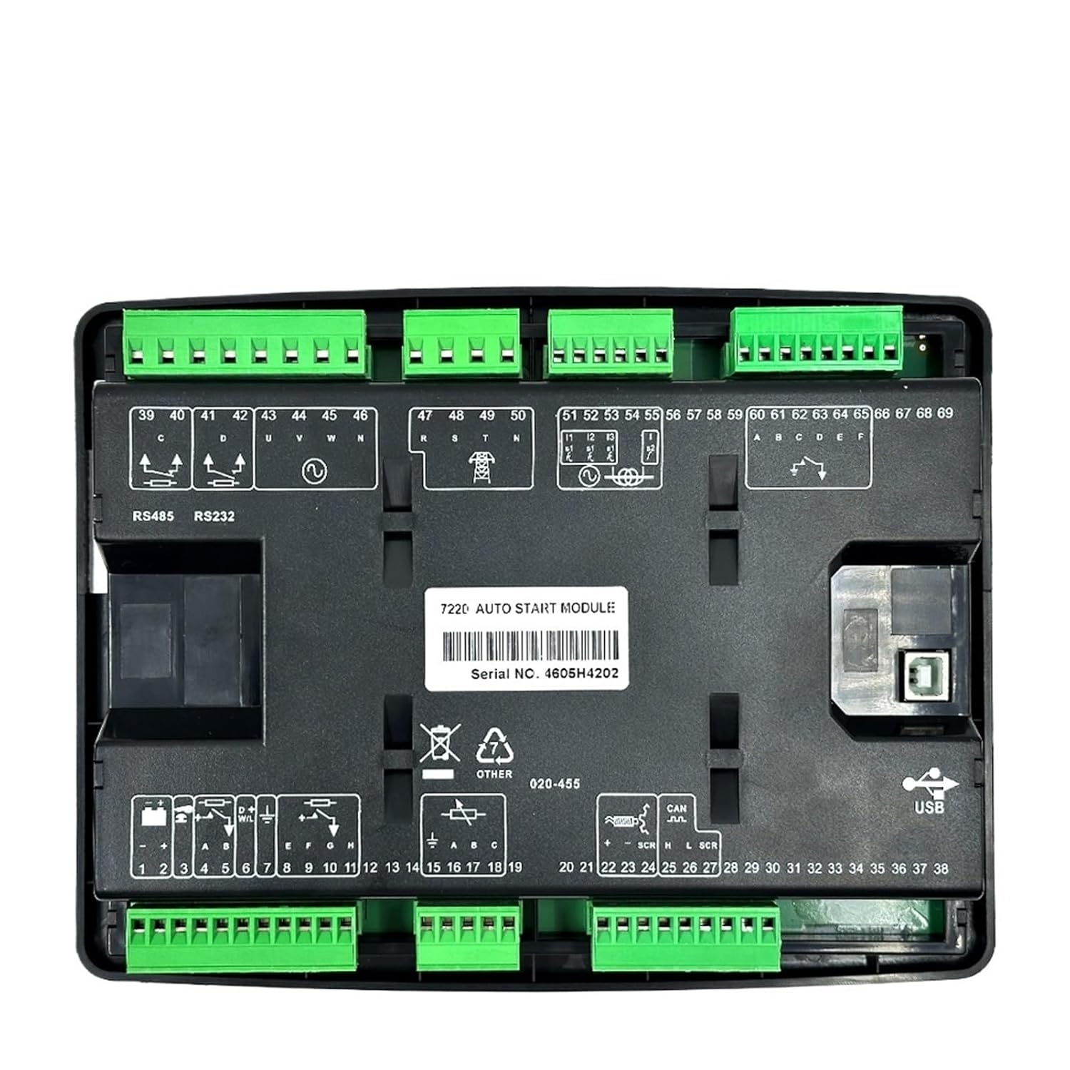 DSE7220 Replacement Generator Set Controller Control Screen Self Start Control Module DSE 7220