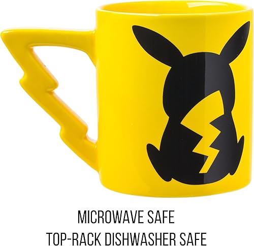 Miniatura 10 de Silver Buffalo Pokemon Pikachu Need More Coffee - Taza de cerámica para caravana, 20 onzas