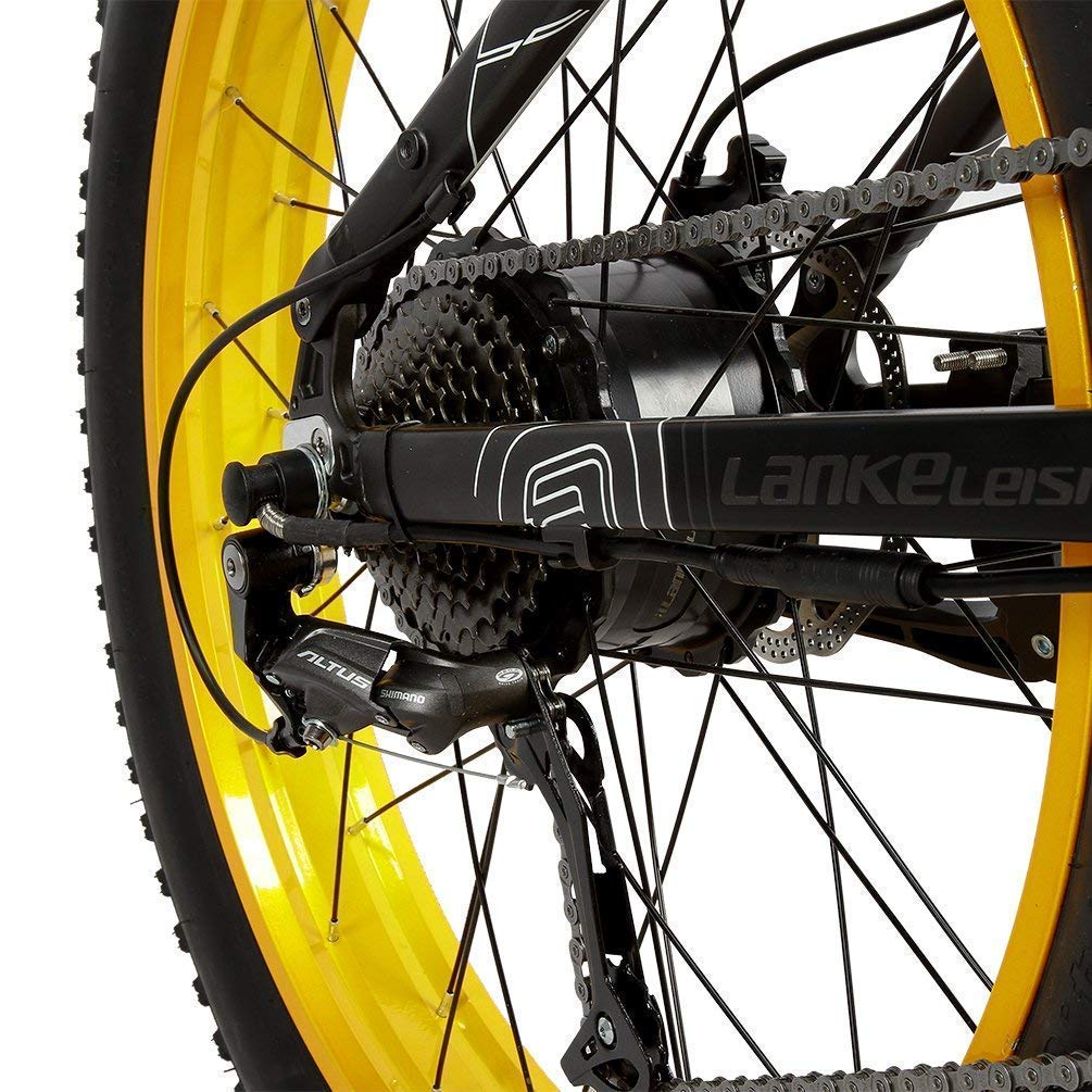 LANKELEISI T750PLUS 26'' Fat Wheel Folding Electric Bicycle 48V 14Ah