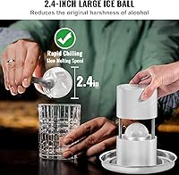 Vista 4 de VEVOR Prensa de bolas de hielo, máquina de bolas de hielo de 2.4", kit de prensa de bolas de hielo de aleación de aluminio para aeronaves