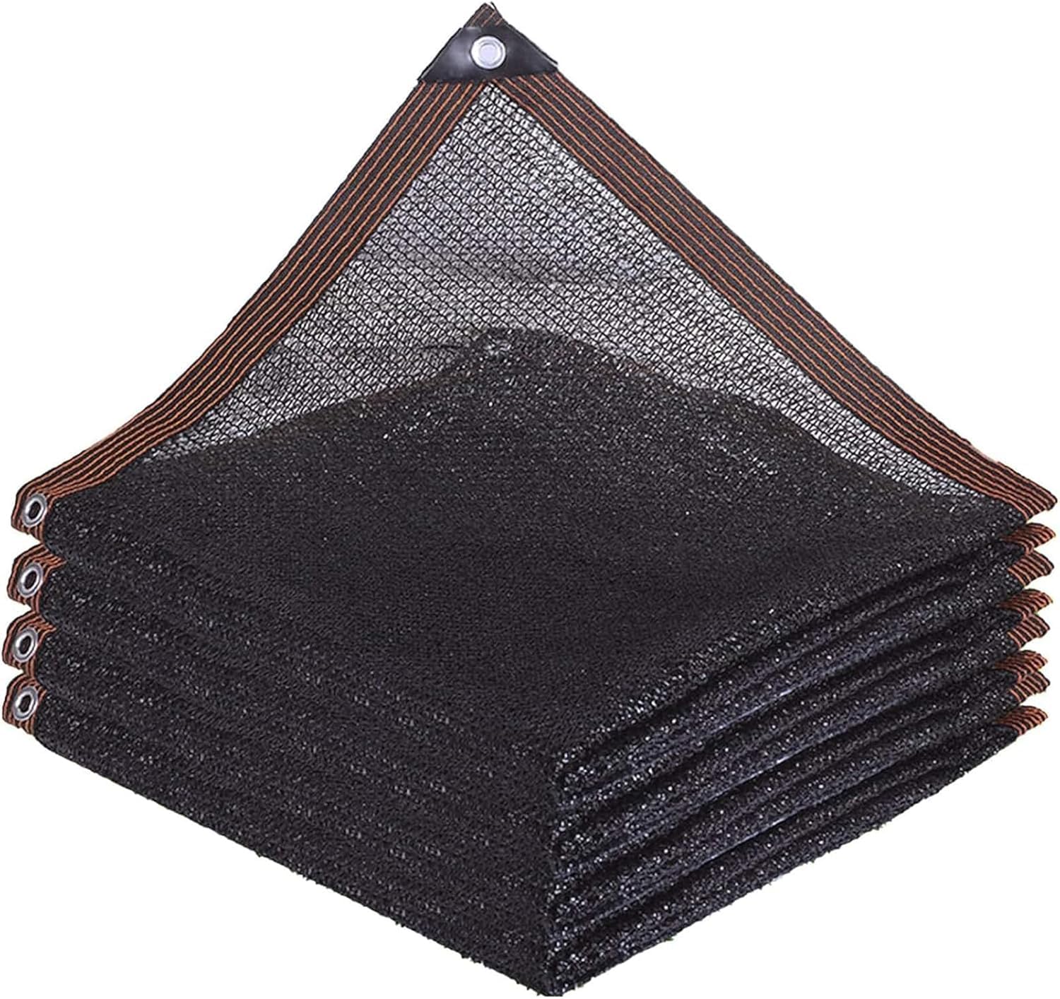 Filet d'ombrage 4 mailles haute résistance noir perforé 3x4m