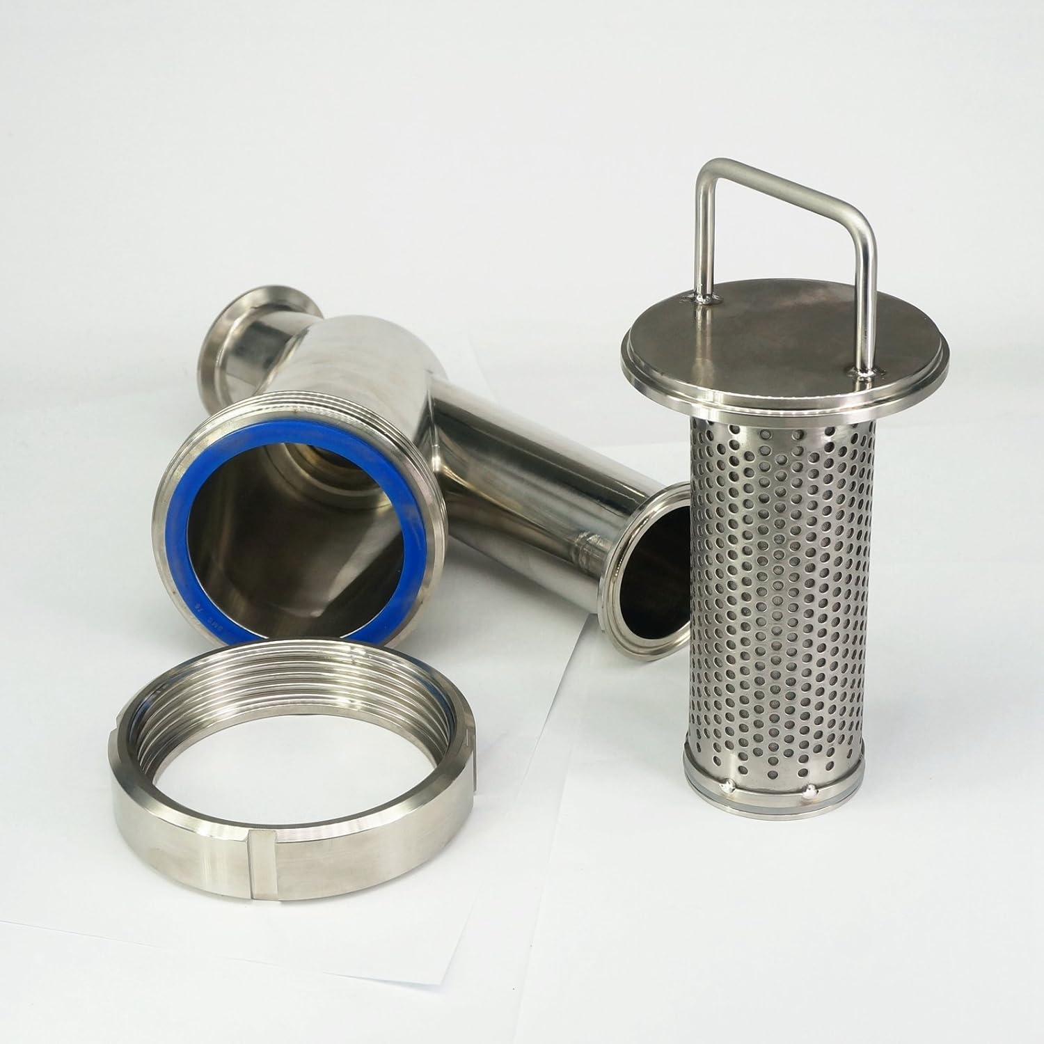 Fit 51mm Pipe OD 2" Tri Clamp SUS304 Sanitary Y Type Strainer Filter Home Brew