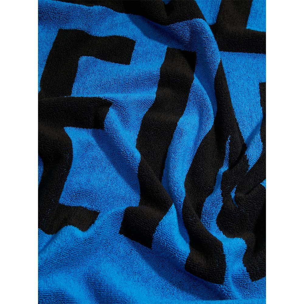 Calvin Klein Serviette de Plage CK Piscine Spa Coton éponge cm.180 x 100 (Environ) avec Logo Article KU0KU00105 Serviette, C4X Dynamic Blue, Unica - One Size