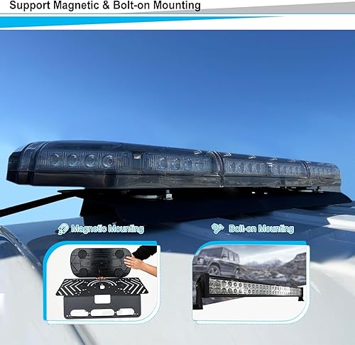 Miniatura 3 de TOPOWN Soporte de cabina de barra de luz sin taladro de metal para Ford F-150 (2015+) para Ford F-250-F-550 (2017+), barra de luz sin taladro,