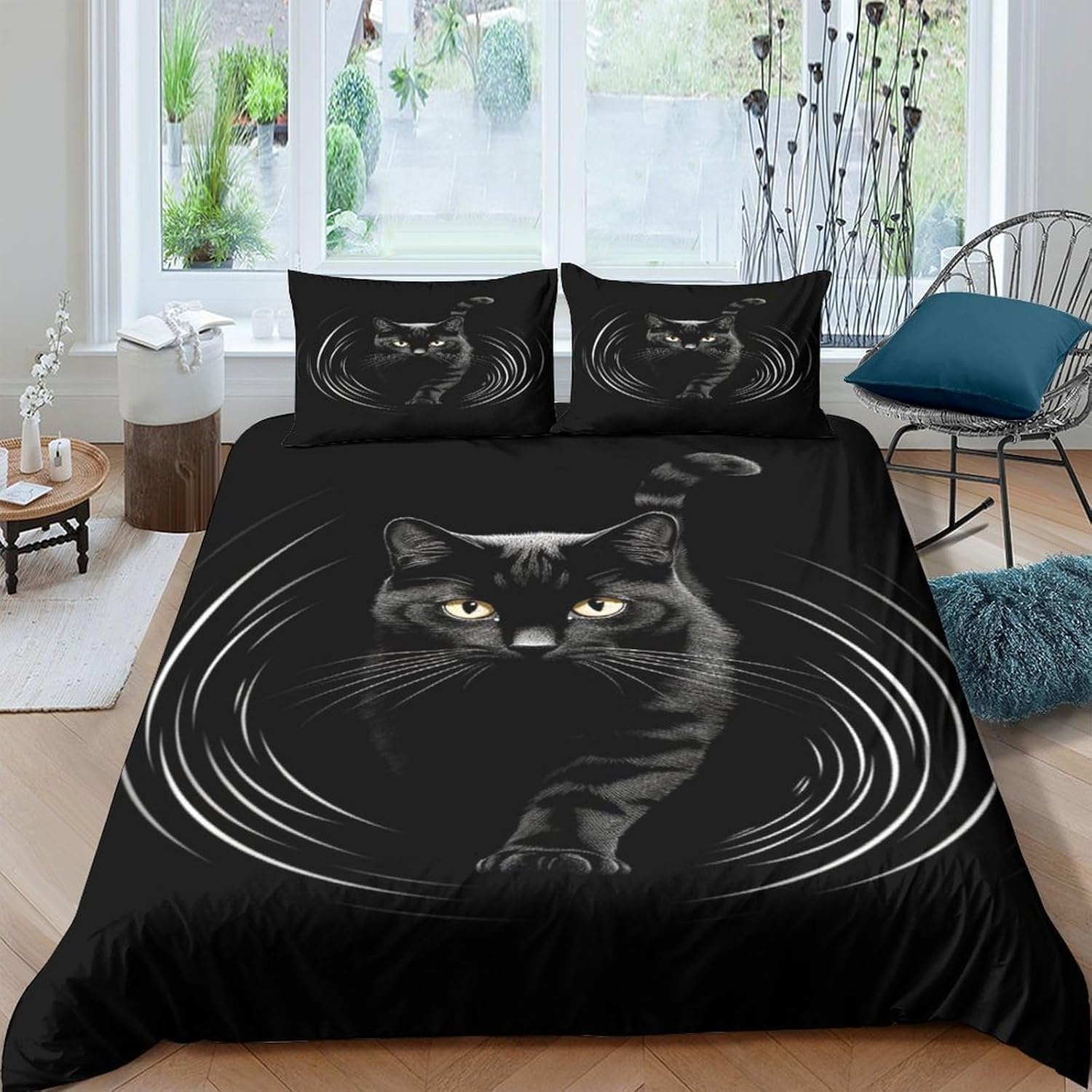 Ensemble de literie bateau chat 260x230 en microfibre premium de haute qualité
