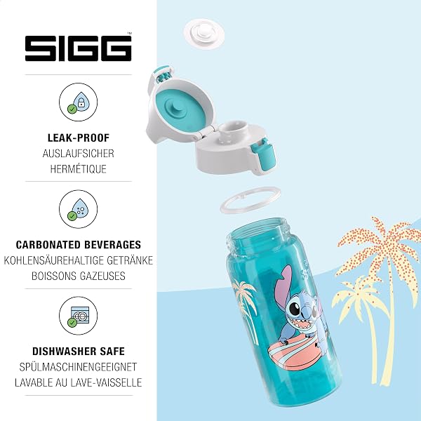 Sigg - Gourde Enfant - Viva One - Convient Aux Boissons Gazeuses - Étanche - Lavable Au Lave-Vaisselle - Sans BPA - Sport - 0,5L - 3