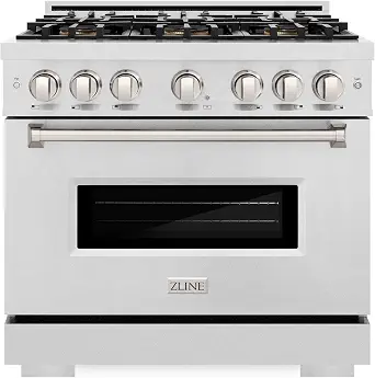 ZLINE 36-inch Classic Dual Fuel Range with 6 Burner DuoPro Cooktop in Satin Stainless Steel