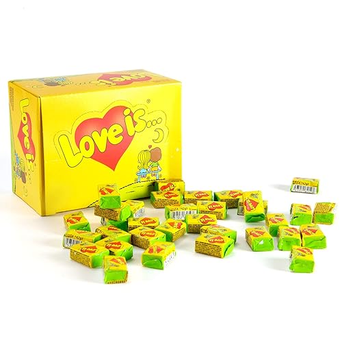 Masticar Bubble Gum Love Is 100 piezas de sabor y piña