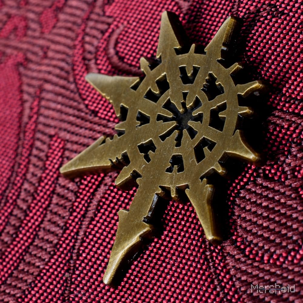 Warhammer 40 000: Zestaw krawatów i przypinek Chaos, Czerwony, rozmiar uniwersalny
