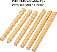 Vista 35 de BAMEOS Juego de 2 mesas auxiliares triangulares de bambú, mesa auxiliar moderna minimalista para sala de estar (blanco mármol)